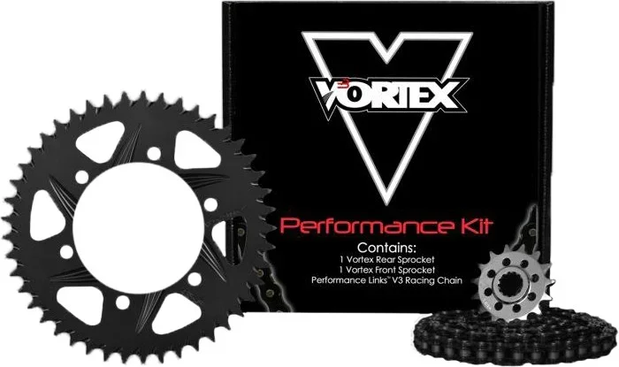 VORTEX CK6257 Performance Links Chain & Sprocket Kit - Durable & Efficient for Powersports Enthusiasts