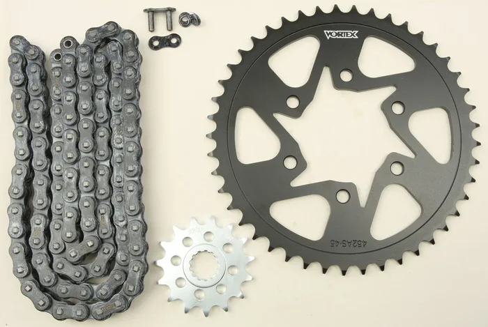VORTEX CK6349 Performance Links Chain & Sprocket Kit - Durable, High-Torque for Off-Road Vehicles