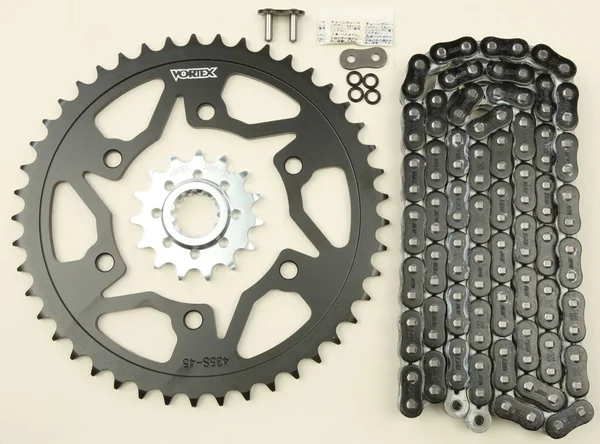 VORTEX CK6354 Performance Chain & Sprocket Kit - High-Torque ATV/UTV Replacement with Durable Aluminum & Steel Components