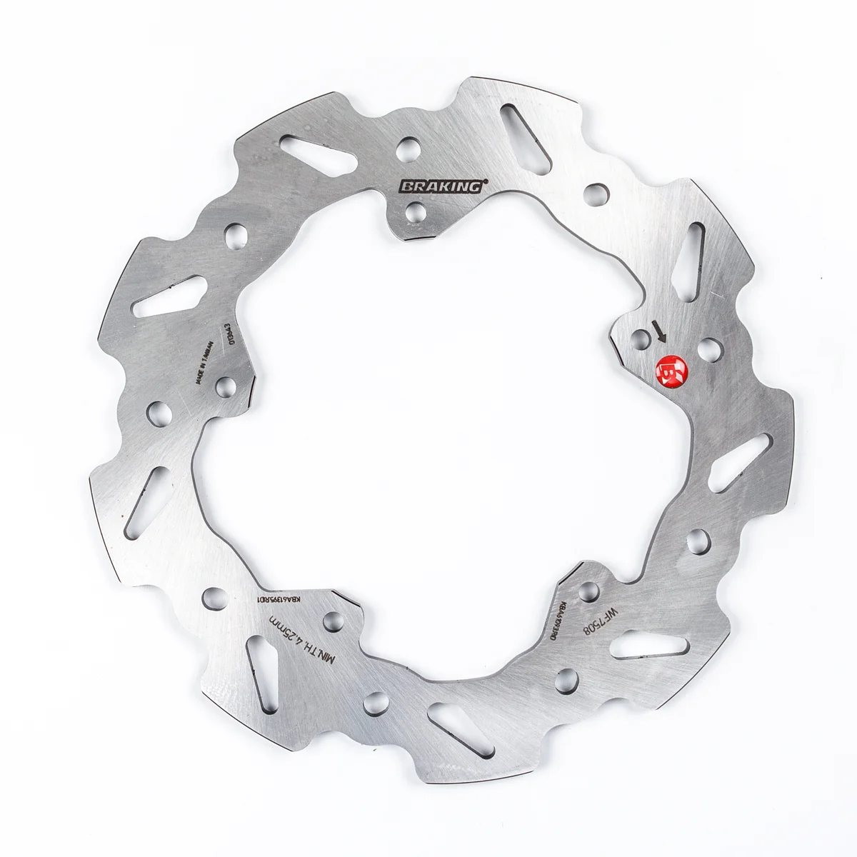 Braking WF7508 Stainless Steel Racing Rotor - Durable Brake Disc for High-Performance Powersports