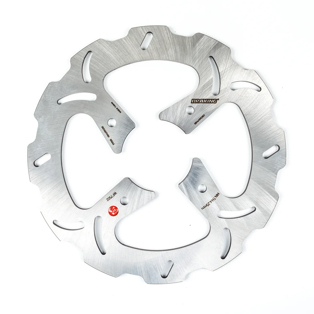 Braking WF7502 Stainless Steel Racing Rotor - Durable Braking System for High-Performance Powersports