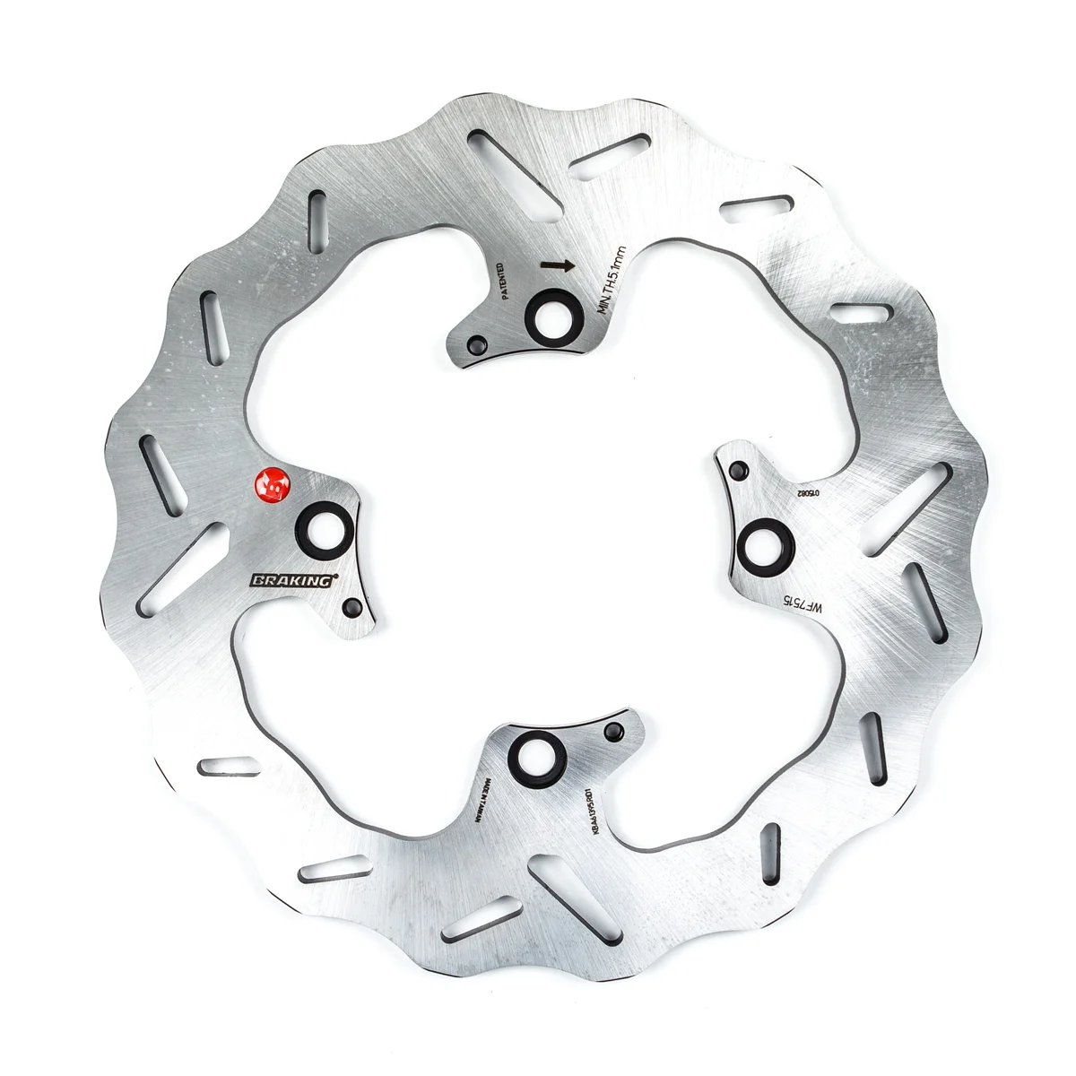 Braking WF7515 Stainless Steel Racing Rotor - Durable Braking System for High-Performance Powersports