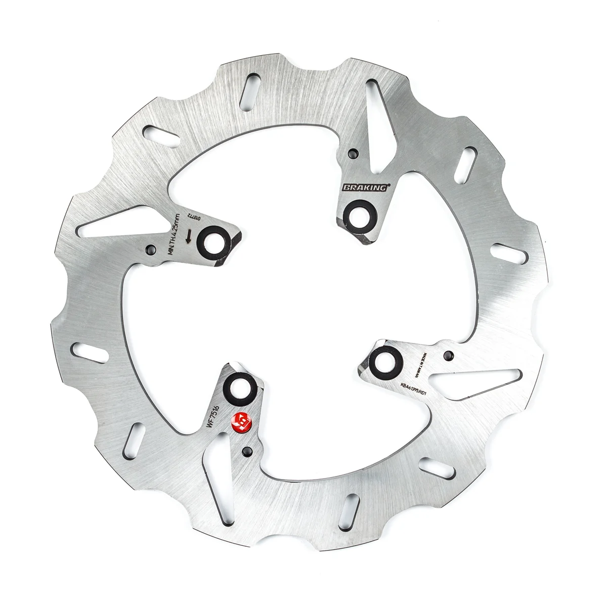 Braking WF7516 Stainless Steel Racing Rotor - High-Performance Brake Disc for Powersports