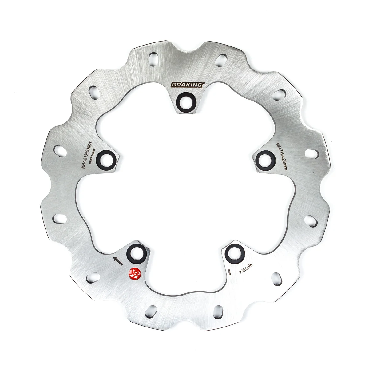 Braking WF7524 Stainless Steel Racing Rotor - High-Performance Brake Disc for Powersports