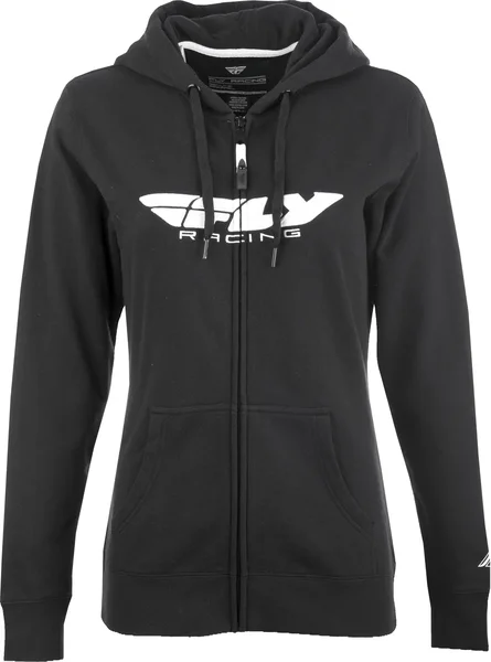 Fly Racing Women's Corporate Zip Up Hoodie - Durable & Stylish Racing Hoodie for Riders