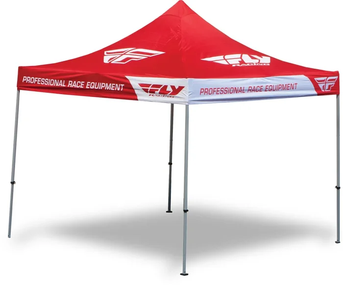 Fly Racing CAN10X10AHD Red Aluminum Canopy - Durable Promotional Racing Gear
