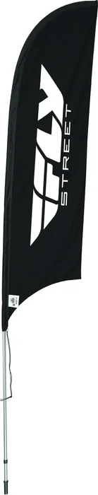 FLY RACING Solar Flag - Durable, Solar-Powered Promotional Flag for Powersports Events