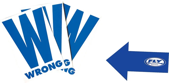 FLY RACING - 937-0104B - Course Marking W/Arrow Cards