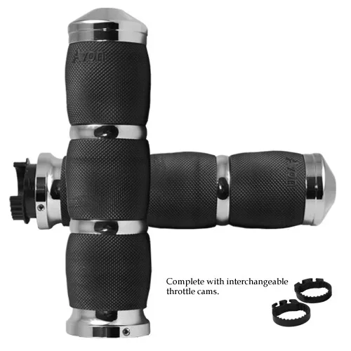 AVON MT-AIR-90-CH Air Cushioned Grips - Comfortable Air Ride for Powersports Riders