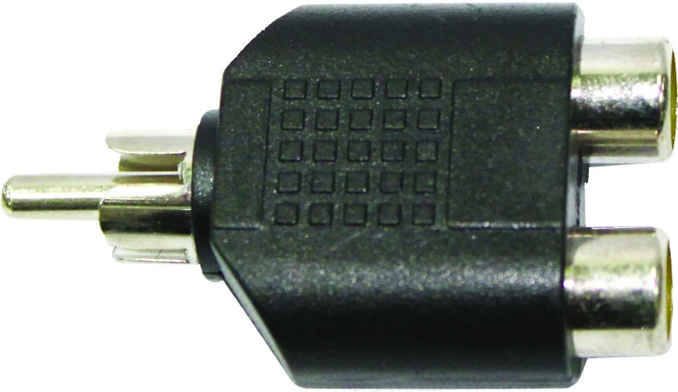 SP1 RCA Jack Dual Splitter - Split One Audio Source into Two Outputs for Powersports Vehicles