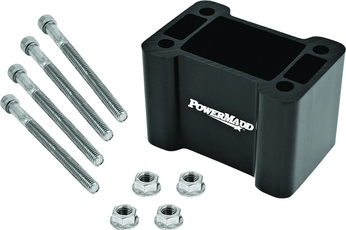 POWERMADD 45490 Polaris Pro-Taper Non-Pivot Riser Block - Adjustable Riser for Enhanced Control