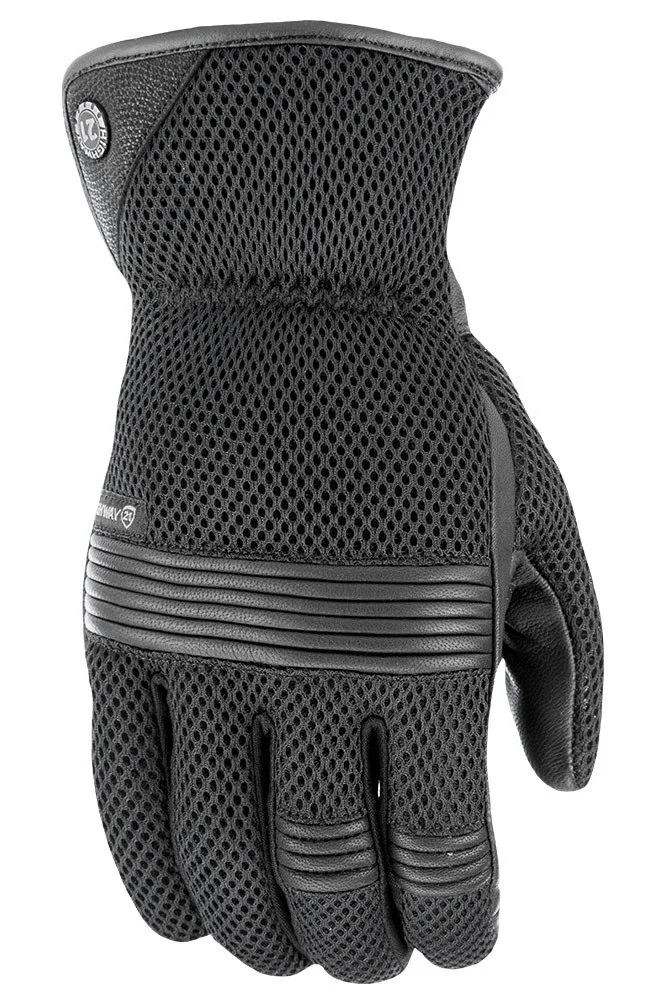 HIGHWAY 21 #6049 Turbine Mesh Gloves - Breathable Motorcycle Riding Gloves with Reinforced Protection