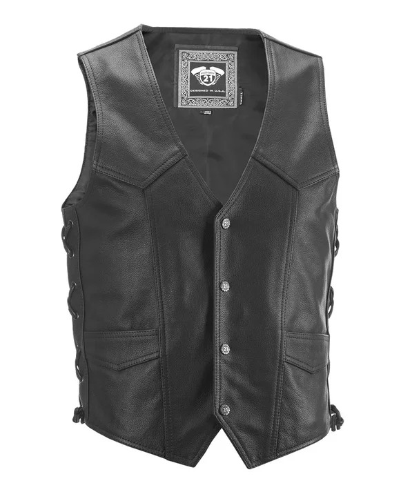 HIGHWAY 21 Six Shooter Vest - Classic Style with Modern Storage & Durability for Riders