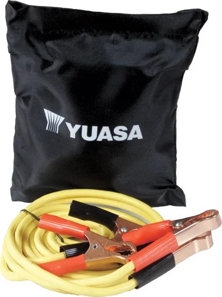 YUASA Jumper Cable - Durable 8-Gauge Battery Jump Start Tool for Powersports Vehicles