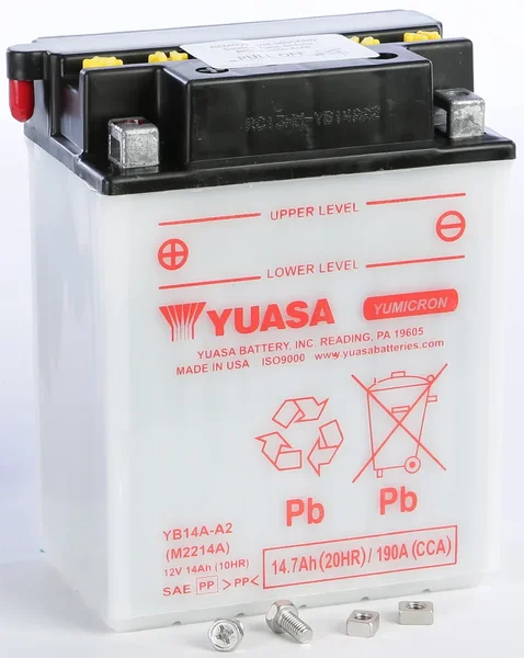 YUASA YUAM2214AIND 6V & 12V Yumicron Battery - Reliable Power for Powersports Equipment