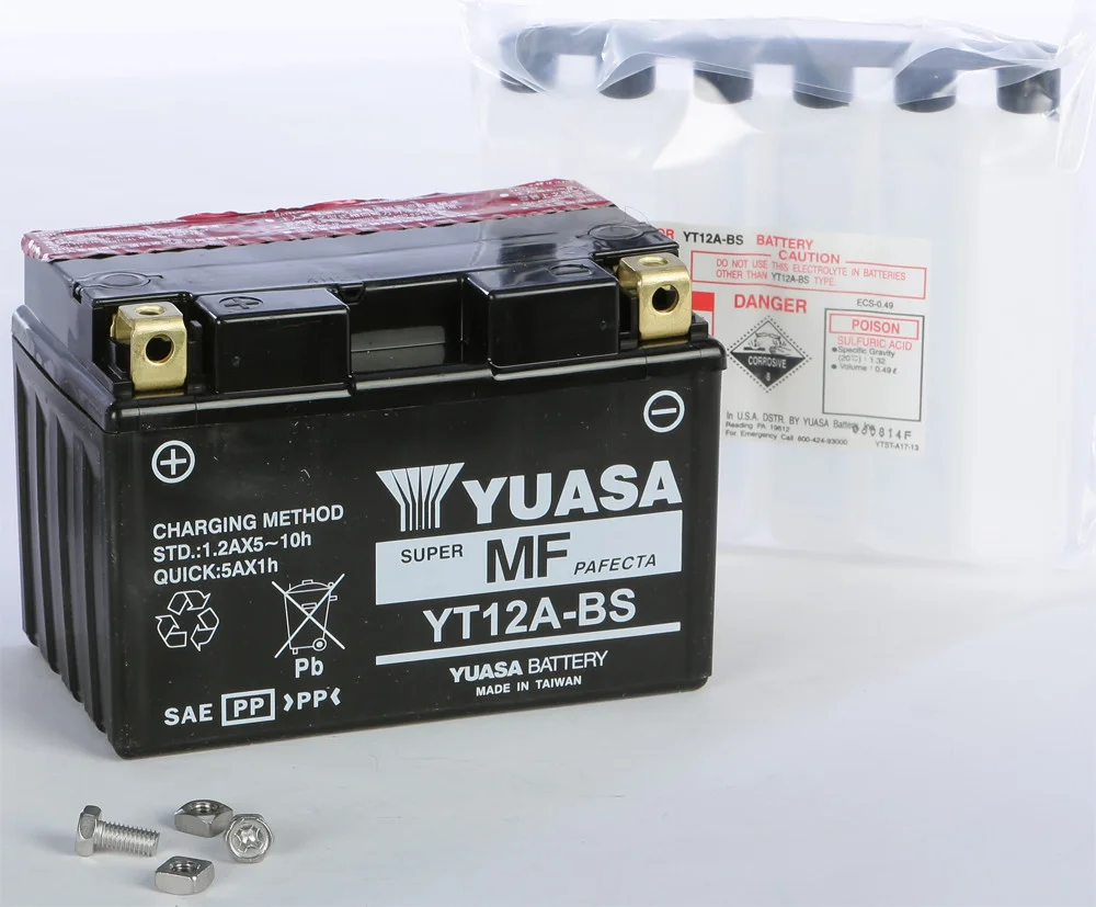 YUASA YUAM32ABS AGM Maintenance-Free Battery - High-Capacity Power for Powersports