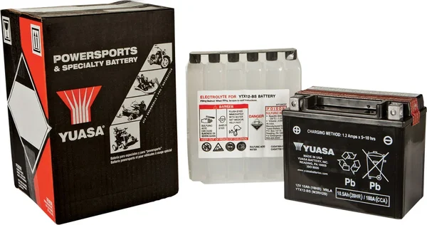 YUASA YUAM3RH2SIND AGM Maintenance-Free Battery - Durable Powersports Power Source