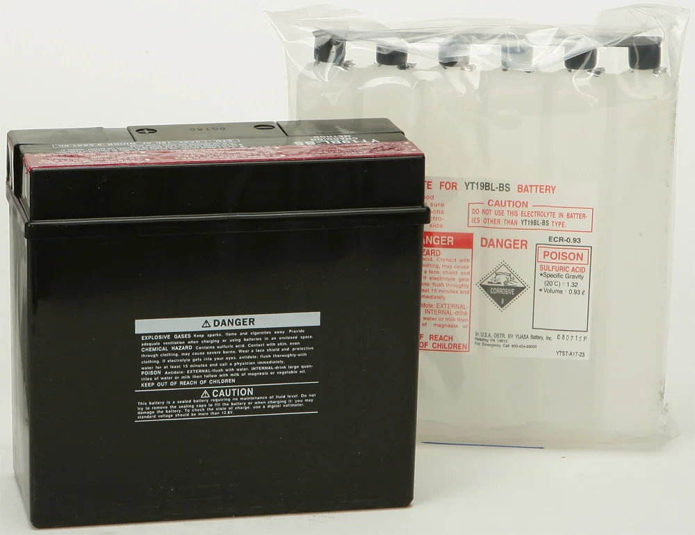 YUASA YUAM6219BL AGM Maintenance-Free Battery – Reliable Power for Powersports Vehicles