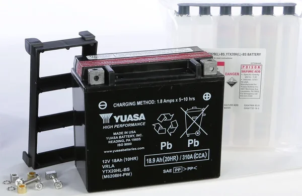 YUASA YUAM620BH-PW AGM Maintenance-Free Battery | Powersports Power Solution