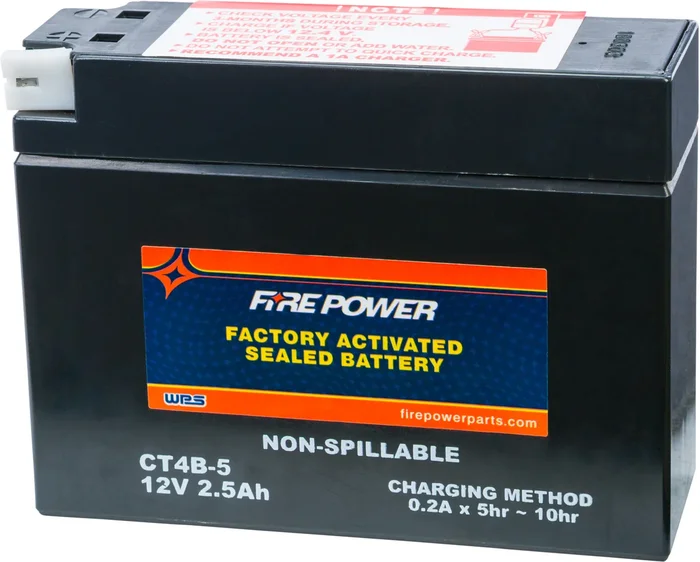 FIRE POWER CT4B-5 Factory Activated Sealed Battery – High Performance for Powersports Vehicles