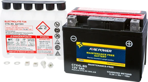 FIRE POWER CTX4L-BS Maintenance-Free Sealed Battery for Powersports Vehicles