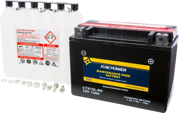 FIRE POWER CTX15L-BS Maintenance-Free Sealed Battery for Powersports – Durable & Reliable Power Source