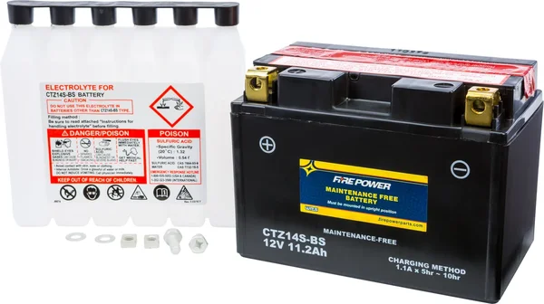 FIRE POWER CTZ14S-BS Maintenance-Free Sealed Battery for Powersports - Long-Lasting Power Solution