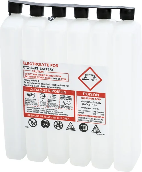 FIRE POWER 800CC CTX Sealed Battery Electrolyte Pack - High-Capacity, Durable Power Solution for Off-Road Vehicles
