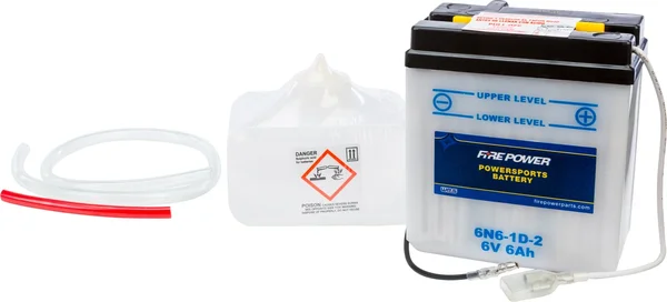 FIRE POWER 6N6-1D-2 6V Deep-Cycle Battery with Acid Pack – Reliable Power for Powersports Vehicles