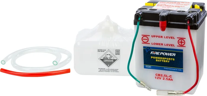 FIRE POWER CB2.5L-C 12V Heavy Duty Battery with Acid Pack - Reliable Power for Powersports