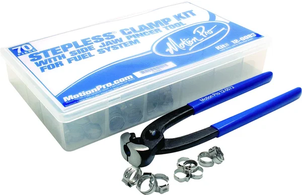 Motion Pro 12-0083 Steel O-Clip Kit with Pincer Tool - Durable Clamps for Powersports Maintenance