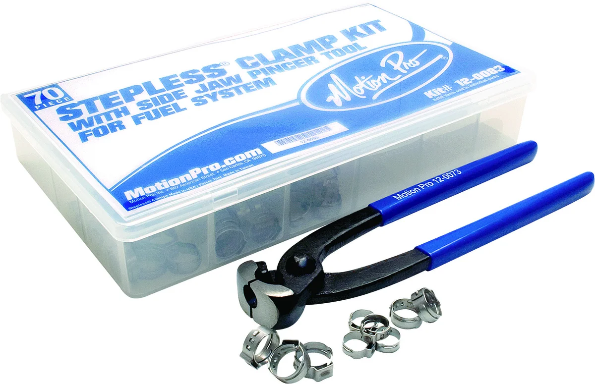 Motion Pro 12-0083 Steel O-Clip Kit with Pincer Tool - Durable Clamps for Powersports Maintenance