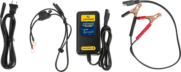 FIRE POWER 12V/2Amp Battery Charger - 12V Lead Acid & LiFePO4 Powersport Battery Charger