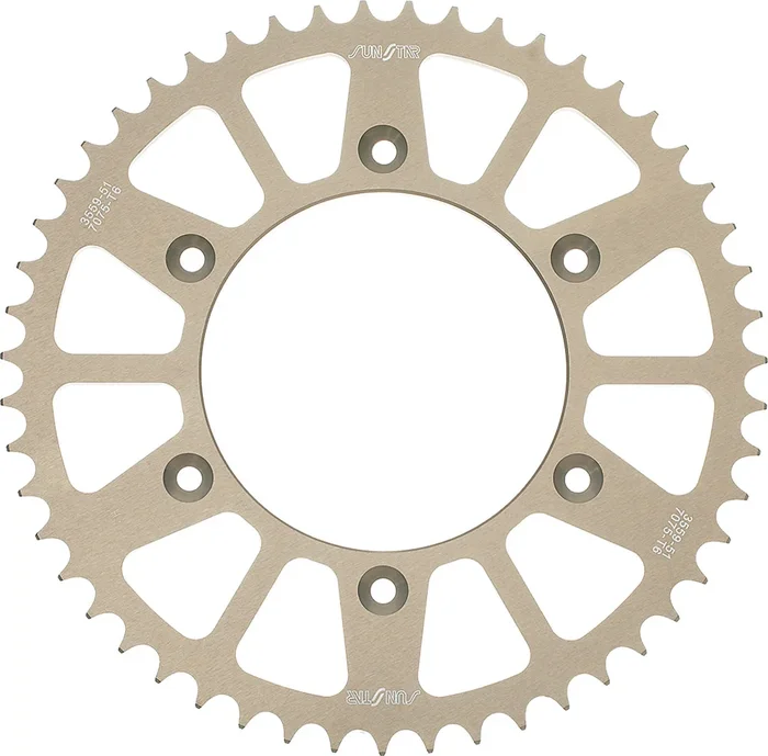 SUNSTAR - 5-346537 - Works Triplestar Rear Aluminum Sprocket
