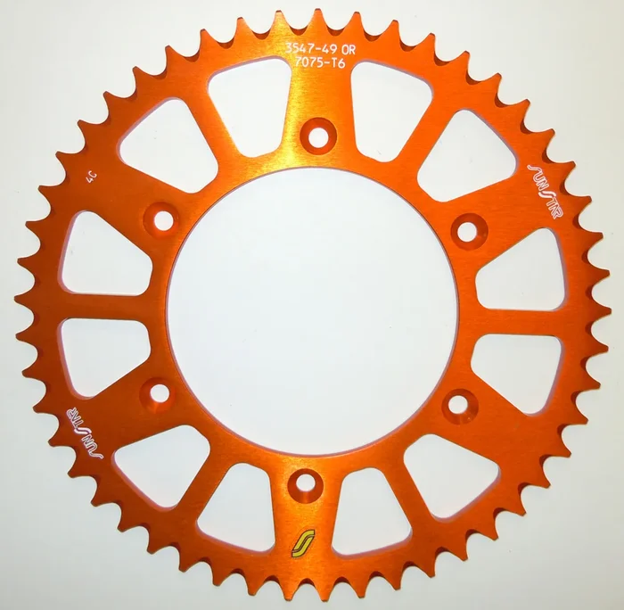 SUNSTAR - 5-354749OR - Works Triplestar Rear Aluminum Sprocket
