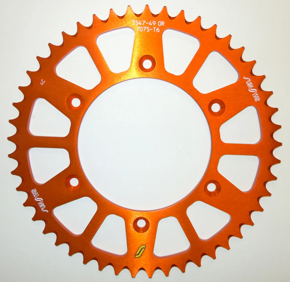 SUNSTAR - 5-354751OR - Works Triplestar Rear Aluminum Sprocket