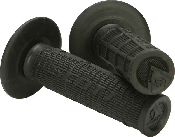 SCOTT Radial Half Waffle Grips - Durable Motorcycle Grips with Traction & Comfort