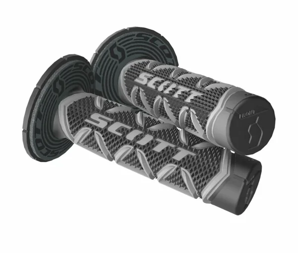 SCOTT Diamond MX Grip - Triple Density Motorcycle Grips for Reduced Fatigue & Enhanced Control