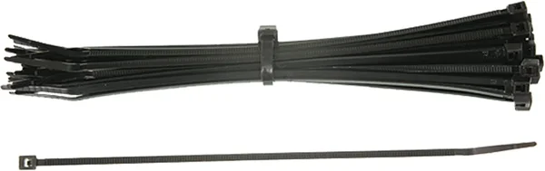 SP1 Black Nylon Cable Ties - Durable, Quick-Wire Securing Tool for Powersports & Industrial Use