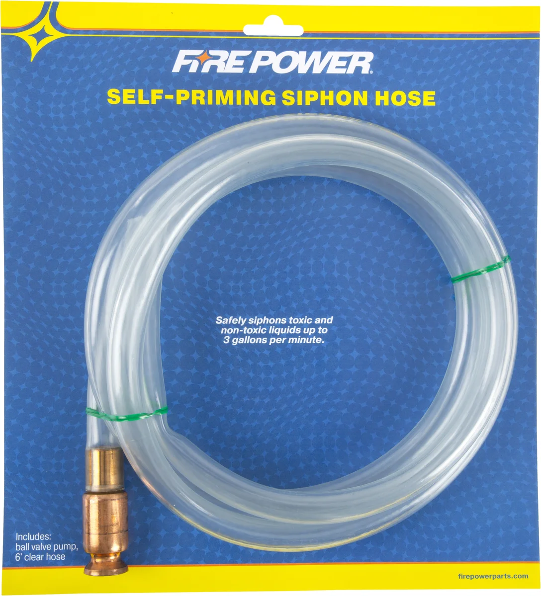 FIRE POWER Self Priming Siphon Pump - Intake/Carb/Fuel System for Powersports