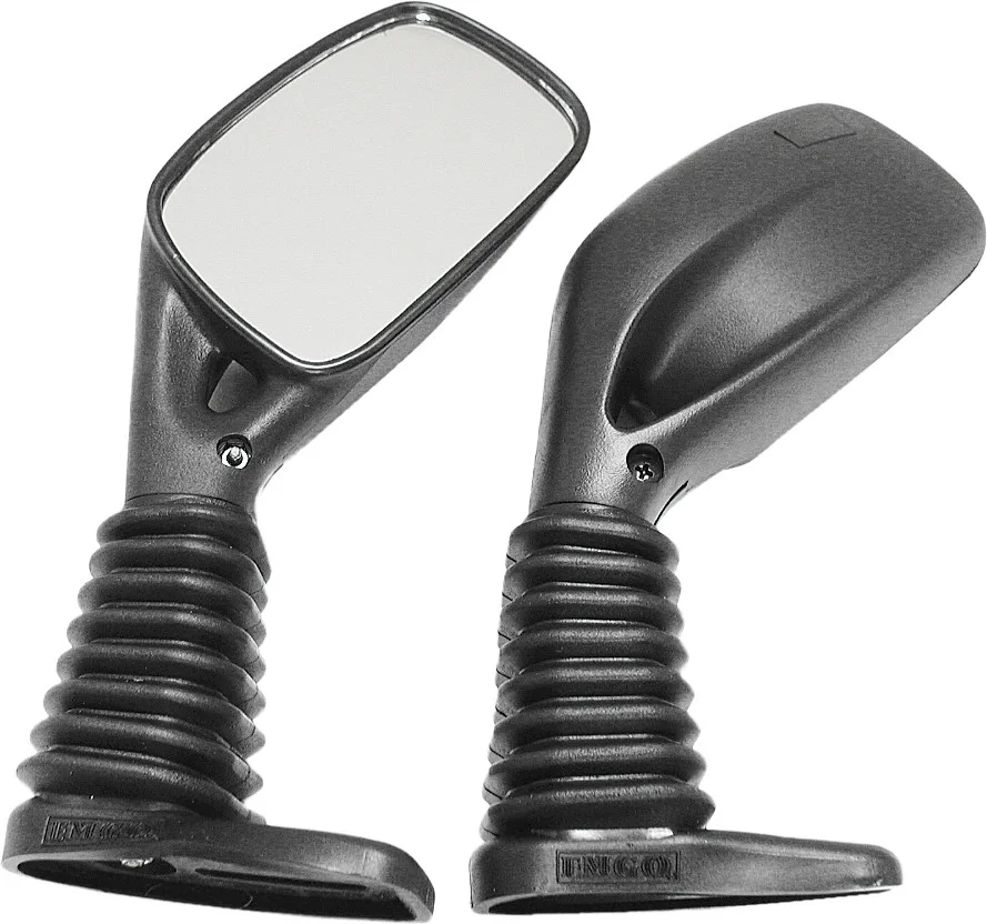 SP1 Corrosion-Free Snowmobile Mirror - True-Vision Matte Black Universal Rear View Mirror for Enhanced Safety