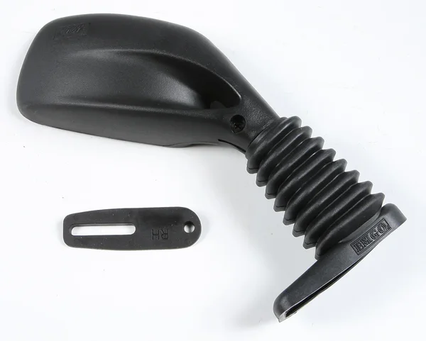 SP1 Universal Rear View Mirror - Corrosion-Free Matte Black for Snowmobiles, ATVs, UTVs & Dirt Bikes