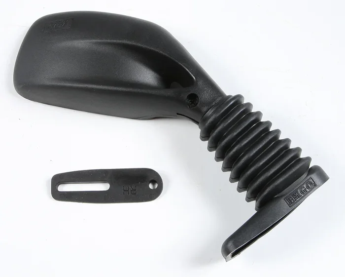 SP1 Universal Rear View Mirror - Corrosion-Free Matte Black for Snowmobiles, ATVs, UTVs & Dirt Bikes