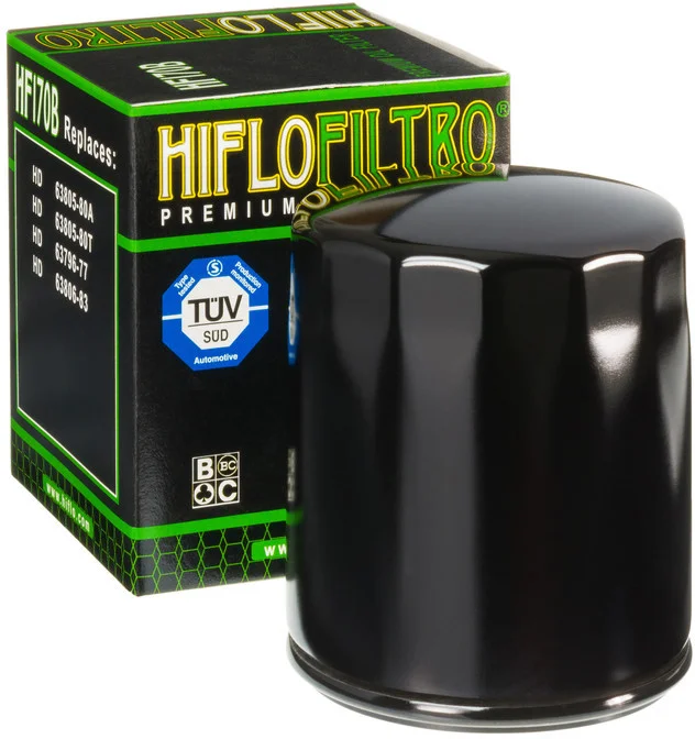 HIFLOFILTRO HF170B Oil Filter - High-Performance Engine Protection for Powersports Vehicles