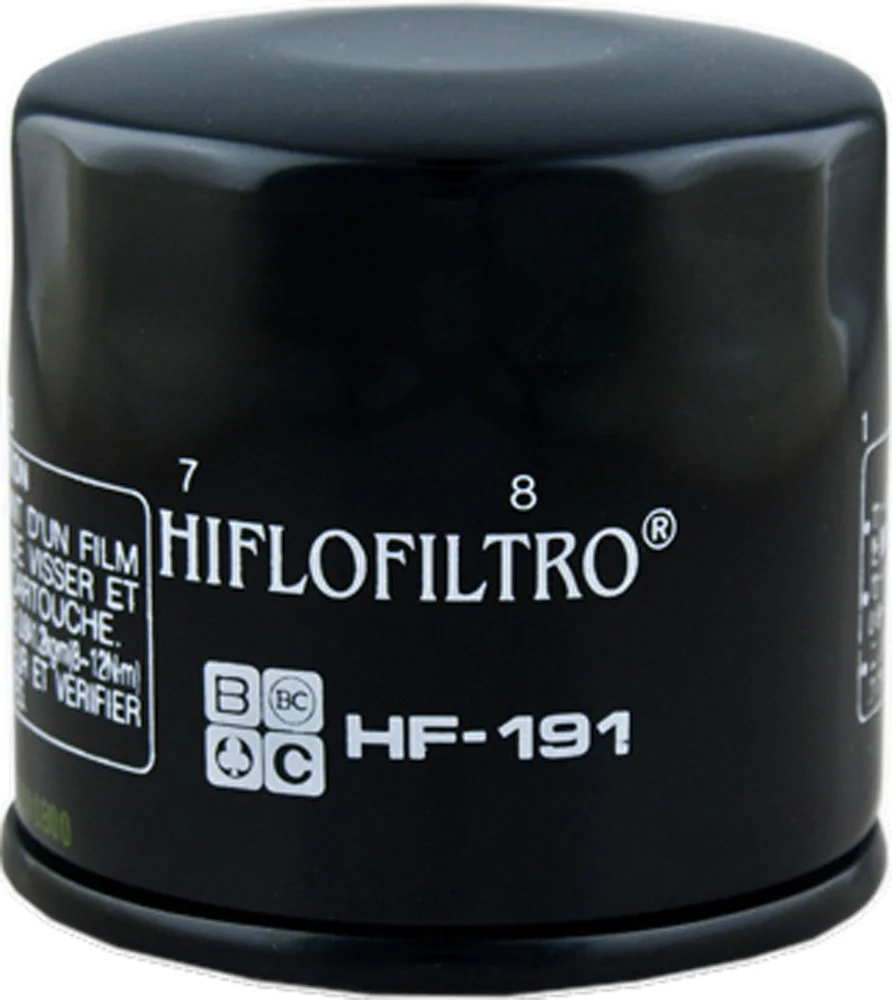 HIFLOFILTRO HF191 Oil Filter - High-Performance Engine Protection for Powersports Vehicles