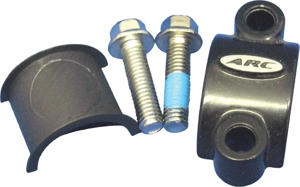 ARC Levers BC-101 Slipper Clamp - Die Cast Aluminum Hand Control Clamp for Brake Master Cylinders & Hydraulic Clutches