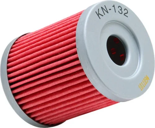 K&N KN-132 Oil Filter - High-Flow Synthetic Media for Racing Performance