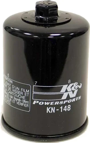 K&N KN-148 Oil Filter - Synthetic Media Racing Oil Filter for High-Performance Engines