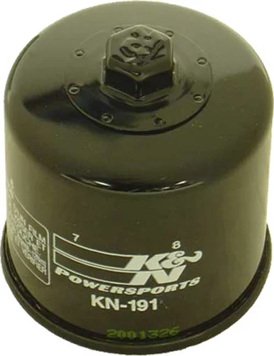 K&N KN-191 Oil Filter - High-Flow Synthetic Media for Racing Performance