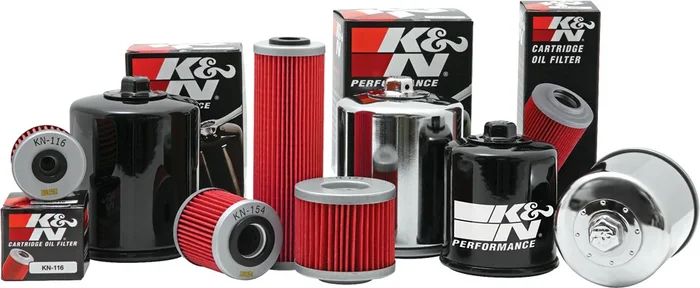 K&N KN-198 Oil Filter - High-Flow Synthetic Media for Racing Performance